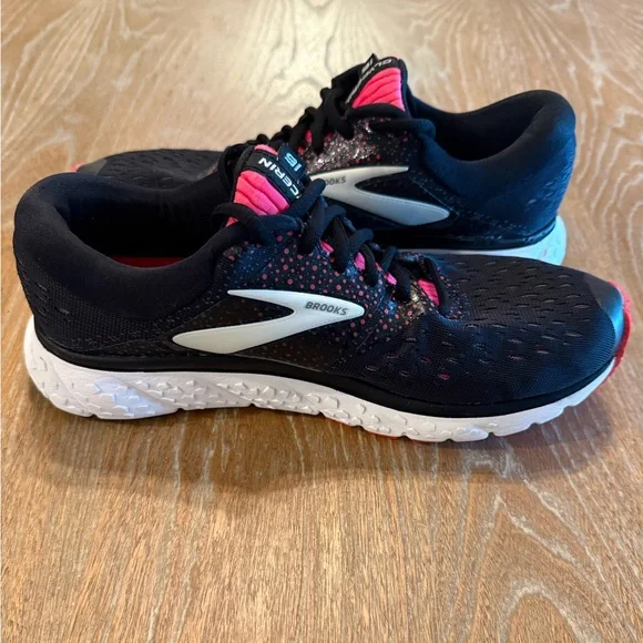 BROOKS Glycerin 16 Black Pink Women’s Running Sneaker Shoes Size  8.5 - Picture 9 of 13